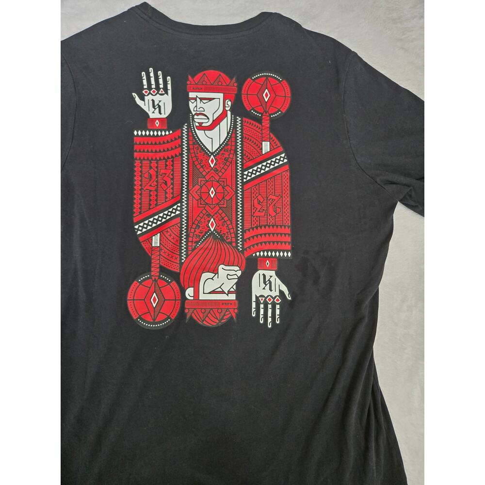 Nike Dri Fit LeBron James King Playing Card Tee Mens Large Black Graphic